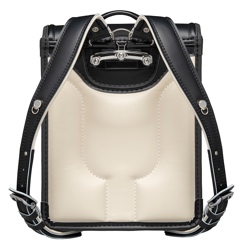 フィットちゃんランドセルベーシック軽量(クロ×メタルグレー)安ピカッタイプ