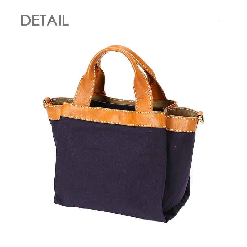 fes（フェス）本革×キャンバス2wayハンドバッグB5