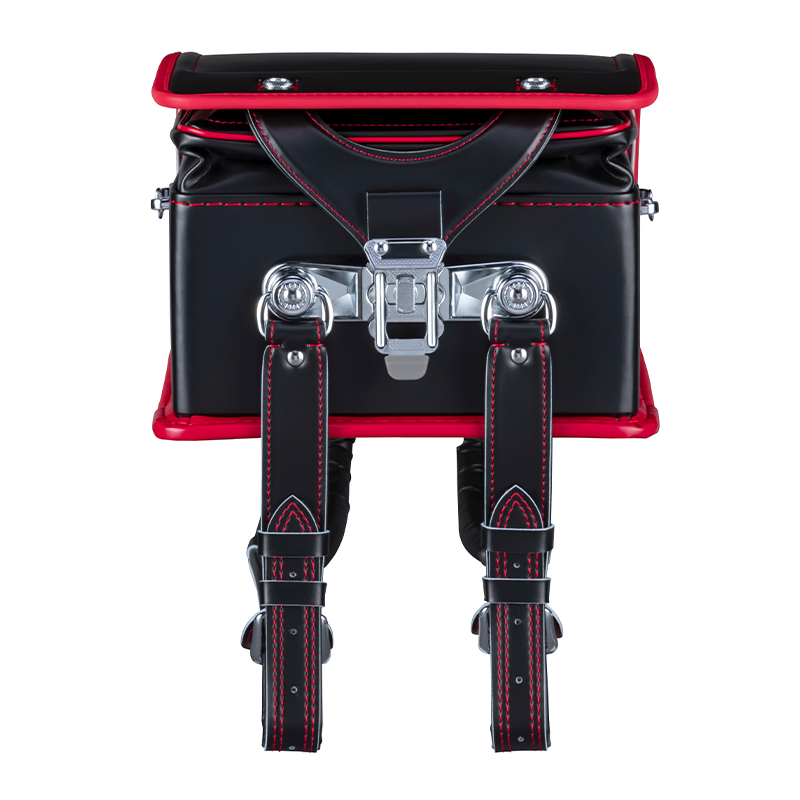 フィットちゃんランドセル アレモ(クロ×レッド)安ピカッタイプ+楽ッション軽量タイプ