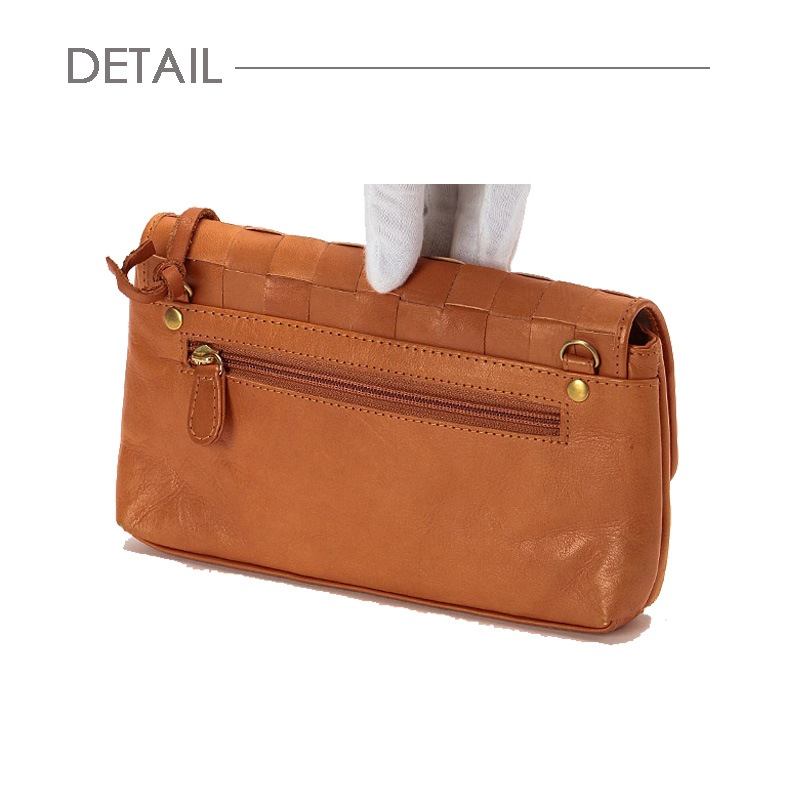 zucchero filato（ズッケロフィラート）本革お財布ショルダーバッグカブセブラウン