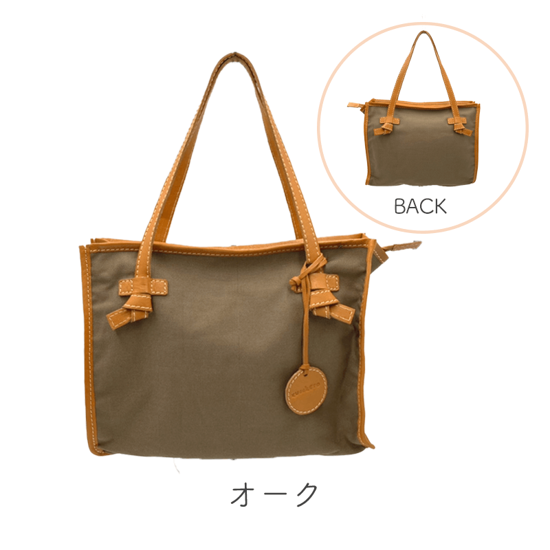 zucchero filato（ズッケロフィラート）本革キャンバス素材 トートバッグ