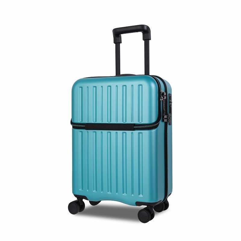 Dimitra　スーツケース　ADIM-TO　Sサイズ　ブラック　クリーム　ターコイズ　38リットル　機内持ち込み　キャリーケース　トップオープン　静音キャスター　TSAダイヤル式ロック