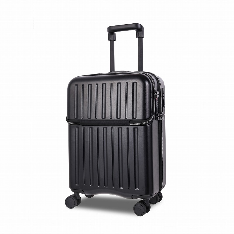 Dimitra スーツケース ADIM-TO Sサイズ ブラック クリーム ターコイズ