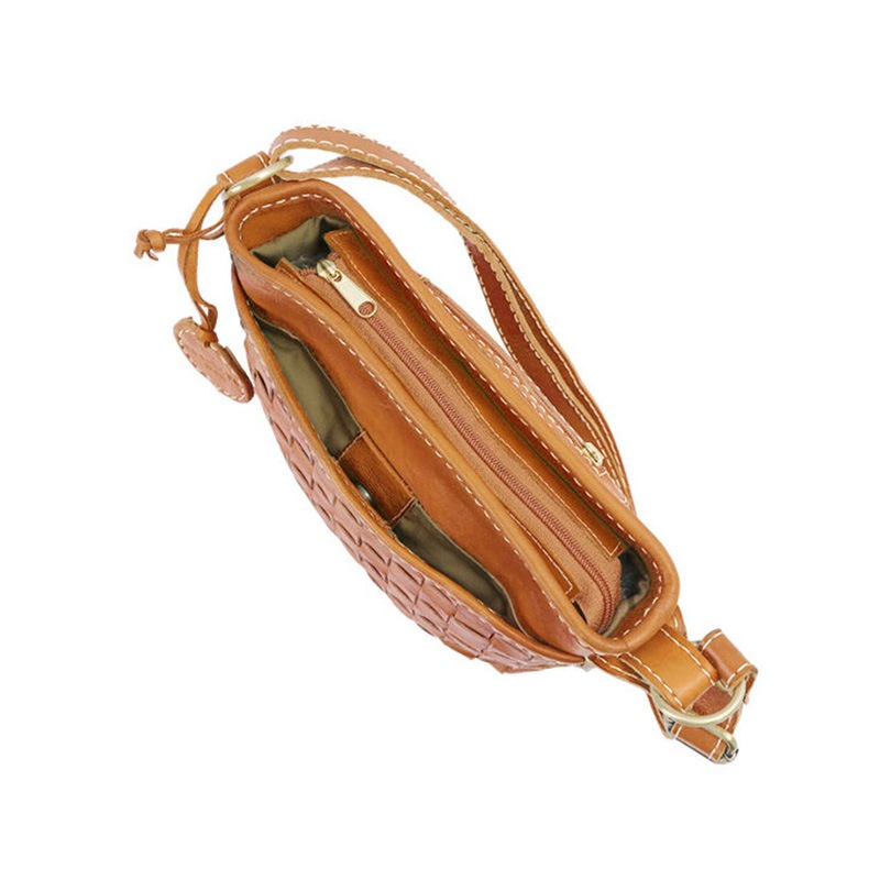 zucchero filato（ズッケロフィラート）本革ショルダーバッグブラウン