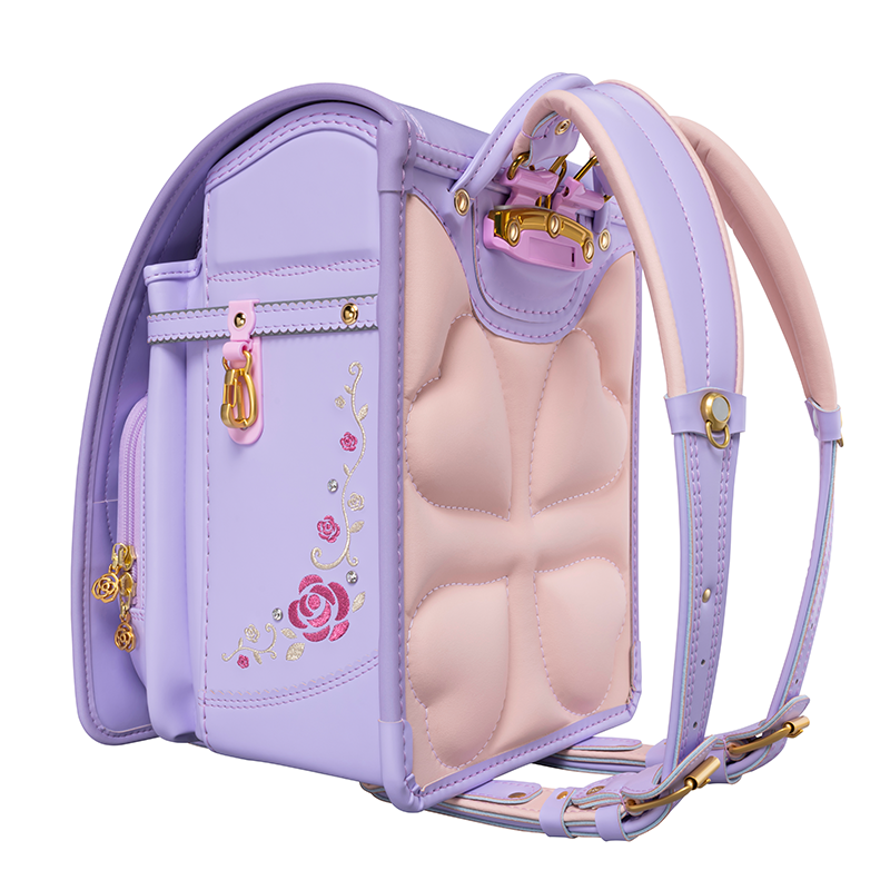 フィットちゃんランドセルロイヤルローズプルミエール(ぺールラベンダー×ぺールラベンダー)安ピカッタイプ＋楽ッション　