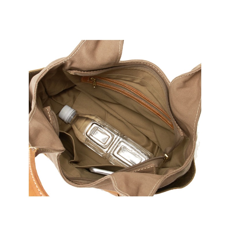 fes（フェス）キャンバス×本革ハンドバッグカウレザー