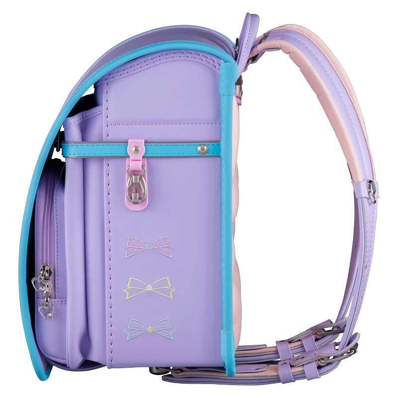 フィットちゃんランドセルパステルガール(ペールラベンダー×アクア)安ピカッタイプ＋楽ッション