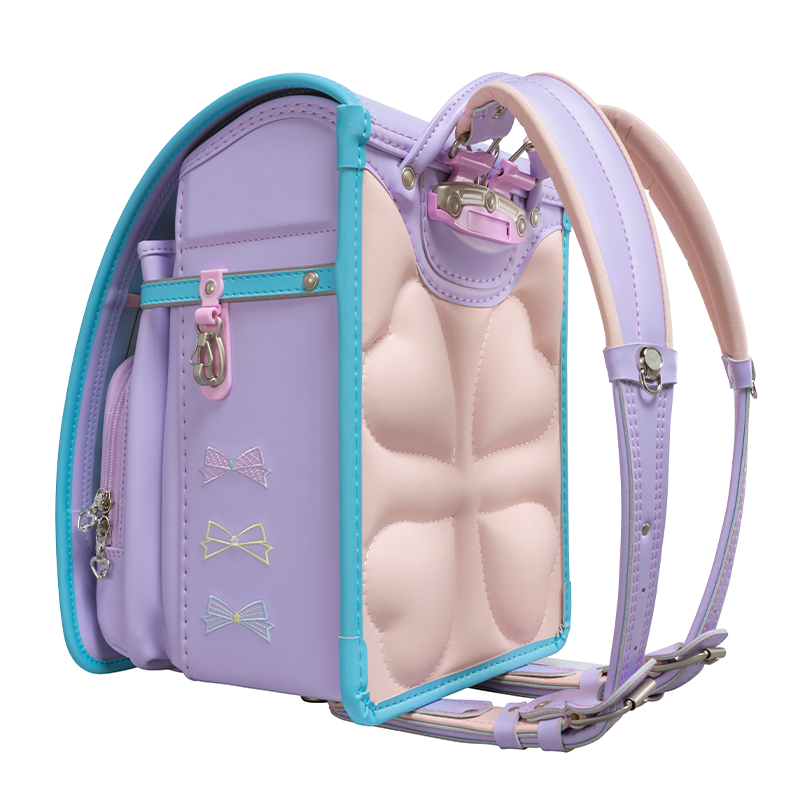 フィットちゃんランドセルパステルガール(ペールラベンダー×アクア)安ピカッタイプ＋楽ッション