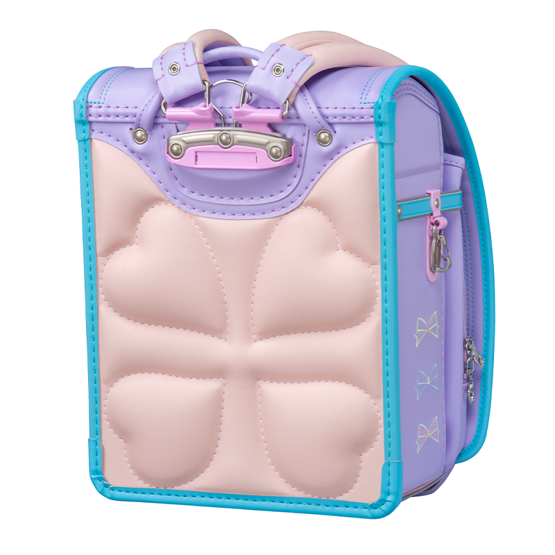 フィットちゃんランドセルパステルガール(ペールラベンダー×アクア)安ピカッタイプ＋楽ッション