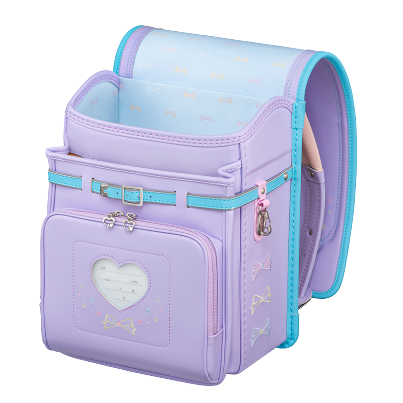 フィットちゃんランドセルパステルガール(ペールラベンダー×アクア)安ピカッタイプ＋楽ッション