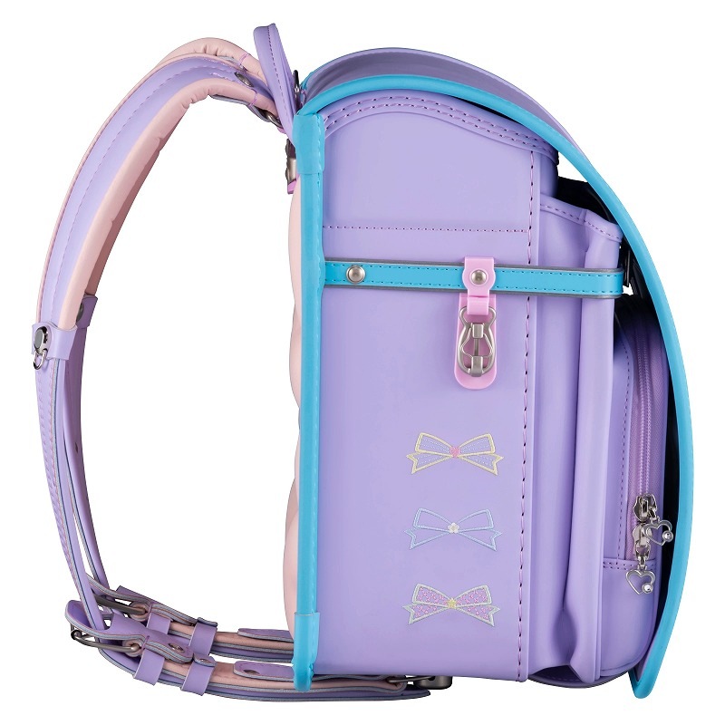 フィットちゃんランドセルパステルガール(ペールラベンダー×アクア)安ピカッタイプ＋楽ッション