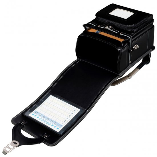 フィットちゃんランドセルタフボーイ(クロ×メタルグレー)安ピカッタイプ