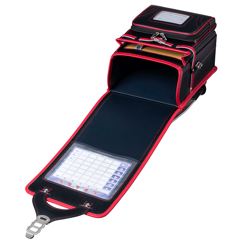 フィットちゃんランドセルグッドボーイ(クロ×レッド)安ピカッタイプ