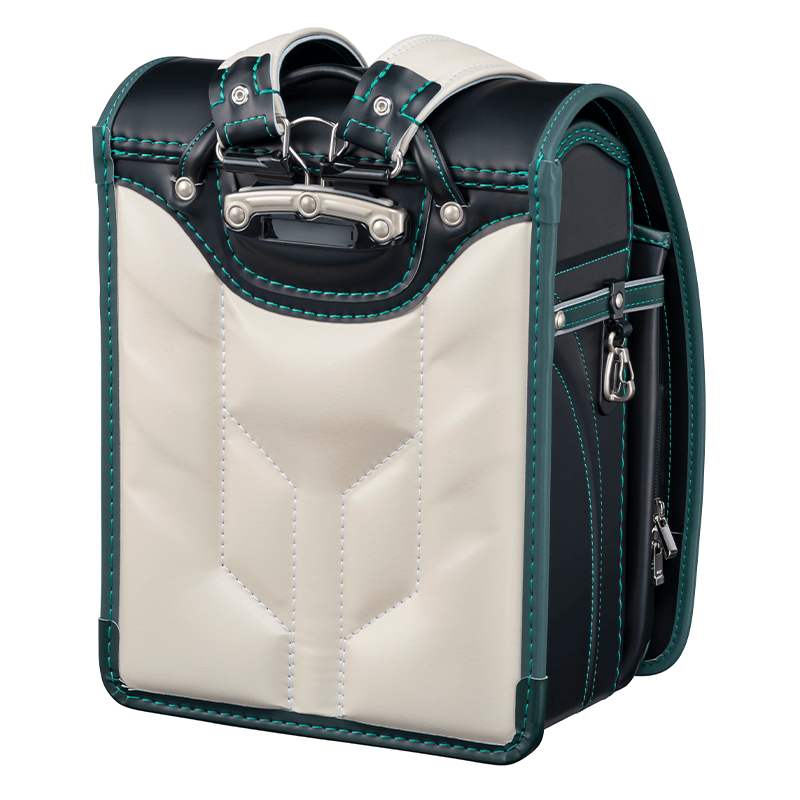 フィットちゃんランドセルグッドボーイ(クロ×グリーン)安ピカッタイプ