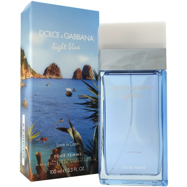 ドルチェ＆ガッバーナ DOLCE＆GABBANA ライトブルー ラブ イン カプリ