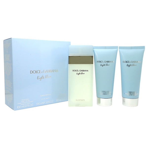 ɥåС DOLCE&GABBANA 饤ȥ֥롼 ȥ٥륨ǥ(EDT100ml+ܥǥ꡼100ml+100ml) D&G Travel Edition Setڥեȡ