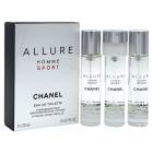 ����ͥ� CHANEL ����塼�� ���� ���ݡ��� �ȥ�٥륹�ץ졼 EDT SP 20ml��3�� ���åȡڥ�ե���ۡ�����̵����ALLURE HOMME SPORT REFILL