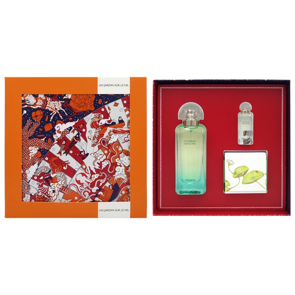 エルメス HERMES ナイルの庭 セット (EDT100ml+7.5ml+ソープ50g)【送料