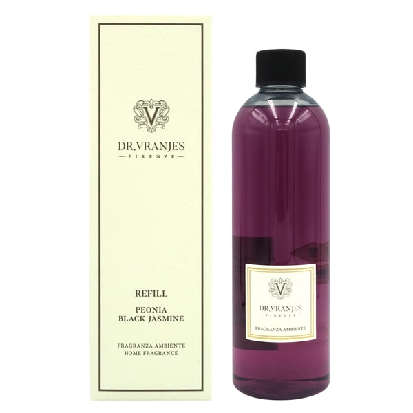 ドットール・ヴラニエス リードディフューザー ペオニア ブラック ジャスミン(PEONIA BLACK JASMINE)リフィル (詰替え用) 500ml【送料無料】