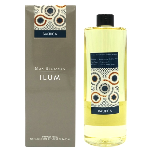 マックスベンジャミン MAX BENJAMIN ILUM スタンダードディフューザー リフィル 500ml BASILICA