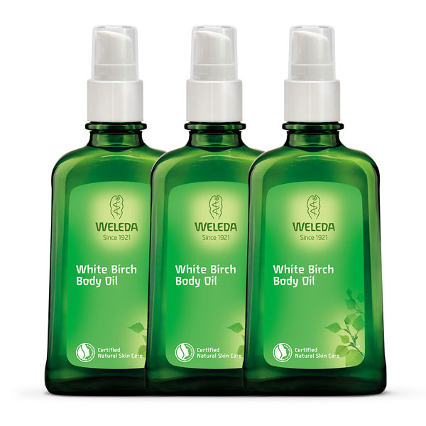 ヴェレダ WELEDA ホワイトバーチ ボディ オイル 100ml×3本セット