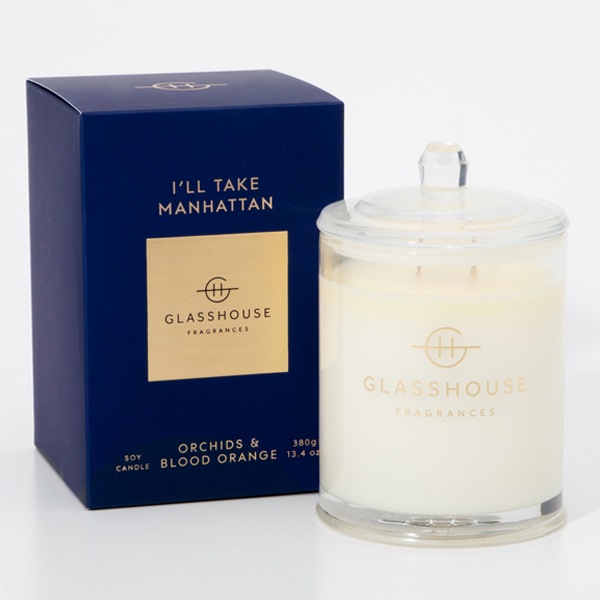 アロマキャンドル　グラスハウス MANHATTAN マンハッタン グラスハウス GLASSHOUSE アロマキャンドル ラージ マンハッタン