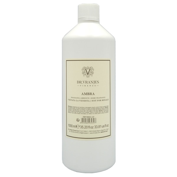 ドットール・ヴラニエス DR. VRANJES リードディフューザー アンバー (AMBRA) リフィル (詰替え用) 1000ml【訳あり・テスター・未使用品】