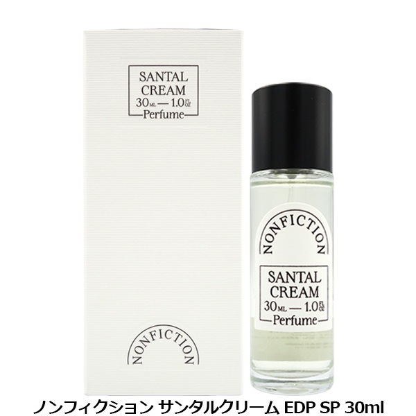 NONFICTIONSANTALCREAM オードパルファム ノンフィクション NONFICTION サンタルクリーム EDP SP 30ml