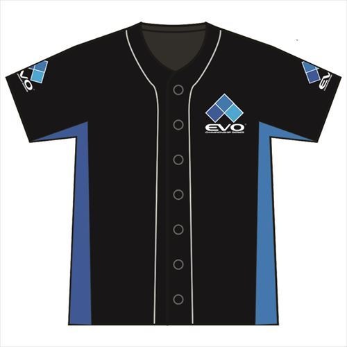 AAPE ブラックベースボールジャージ L EVO ベースボール ジャージ ブラックブルー | EVO公式グッズ