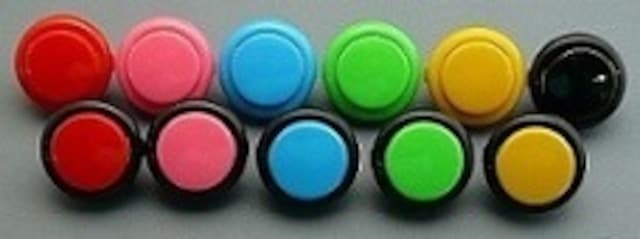 セイミツ工業 PS-15 差込式薄型押しボタン 30φ | アケコン＆関連