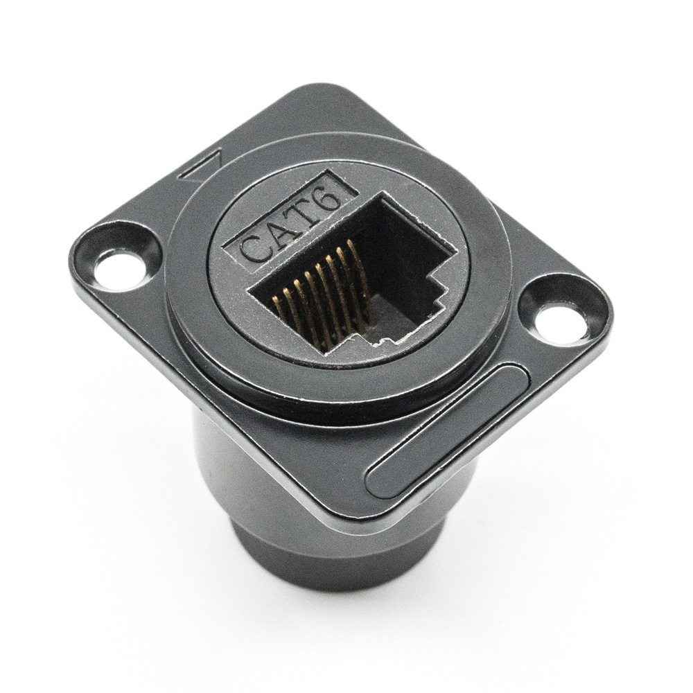 ARCADE SHOCK EX GEAR RJ45 Pass Through Connector CAT6 Rated Metal Body ���������� ����å� EX ���� RJ45 �ѥ����롼 ���ͥ����� ���ƥ��꡼6�б� �᥿��ܥǥ���