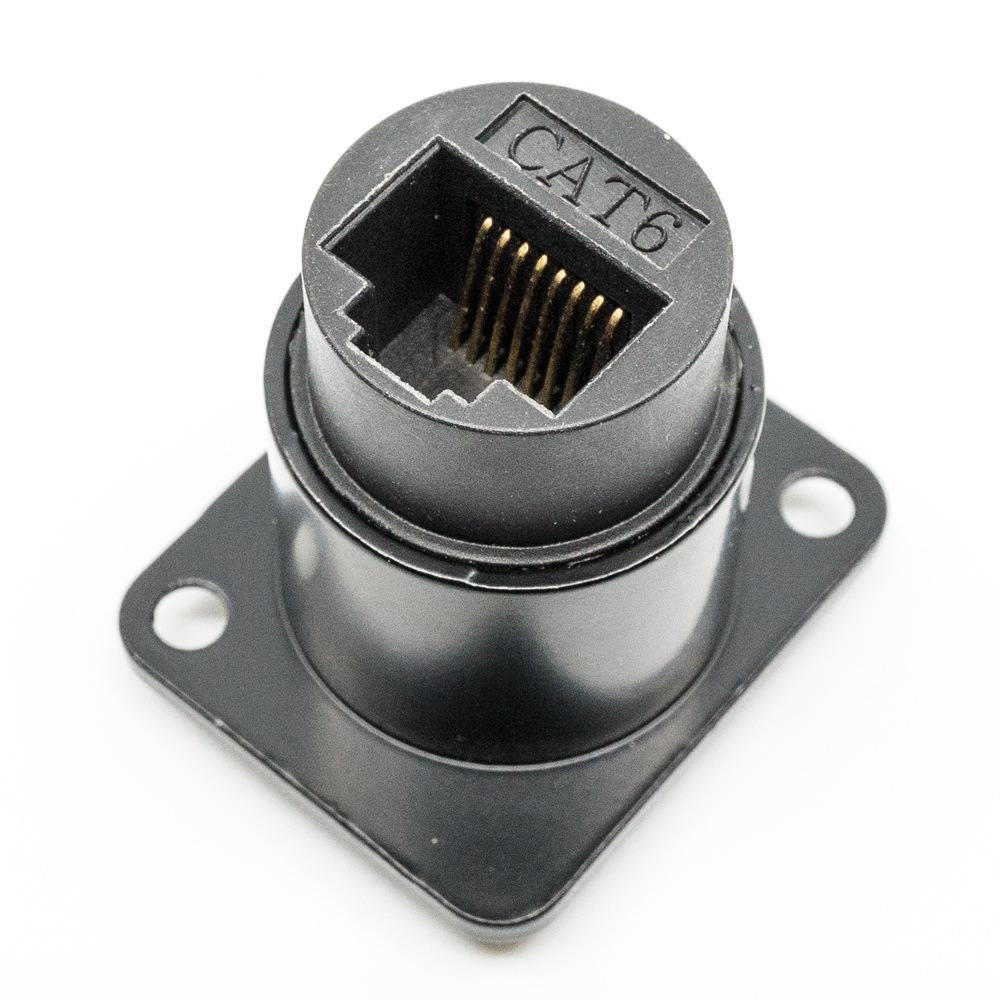 ARCADE SHOCK EX GEAR RJ45 Pass Through Connector CAT6 Rated Metal Body ���������� ����å� EX ���� RJ45 �ѥ����롼 ���ͥ����� ���ƥ��꡼6�б� �᥿��ܥǥ���