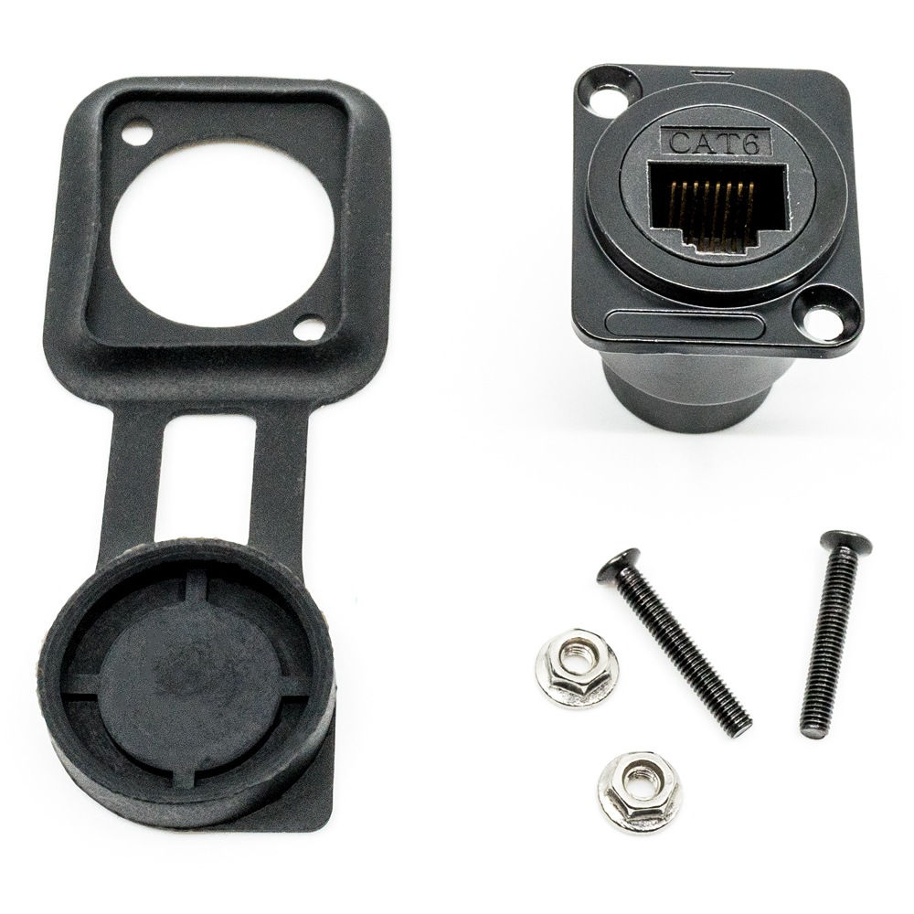 ARCADE SHOCK EX GEAR RJ45 Pass Through Connector CAT6 Rated Metal Body ���������� ����å� EX ���� RJ45 �ѥ����롼 ���ͥ����� ���ƥ��꡼6�б� �᥿��ܥǥ���