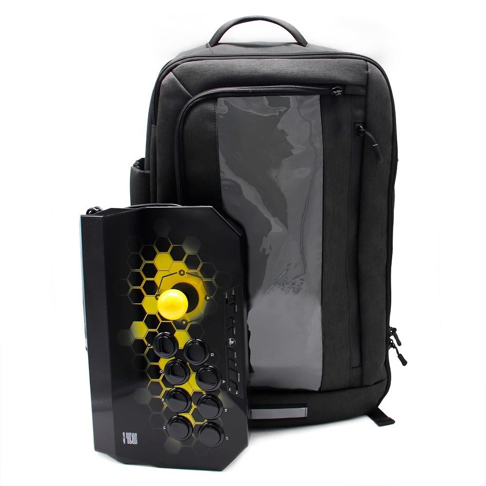 Qanba Shield Arcade Joystick Backpack    祤ƥå Хåѥå ObsidianǼ˺Ŭ եĥ åץȥåPCʪǼ ɥ󥯥ۥ ȥåץݥå ۥۡ ǥץ쥤ɥ MOLLEƥ