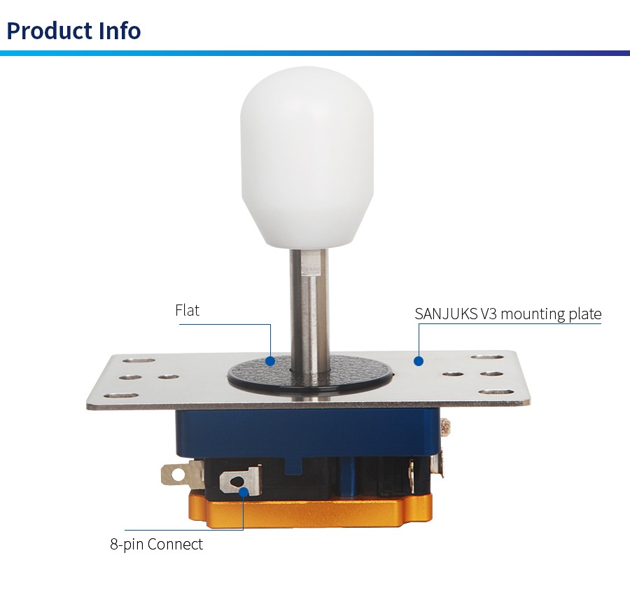 [�ץ쥪������] SANJUKS V3 Premium Joystick ���󥸥㥯�� V3 �ץ�ߥ��� ���祤���ƥ��å���С� �ʥΥӥ����� ����å��դ��˥Хꥨ�������