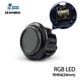 �ڥϥ���߼� LED 30��/24�� ñ�ʡ�Qanba Gravity RGB Glow Mute Button for Q8-GR ������� ����ӥƥ� RGB ȯ�� �Ų� �ᥫ�˥��륹���å� ���������� �ܥ��� 30/24mm Q8-GR ����