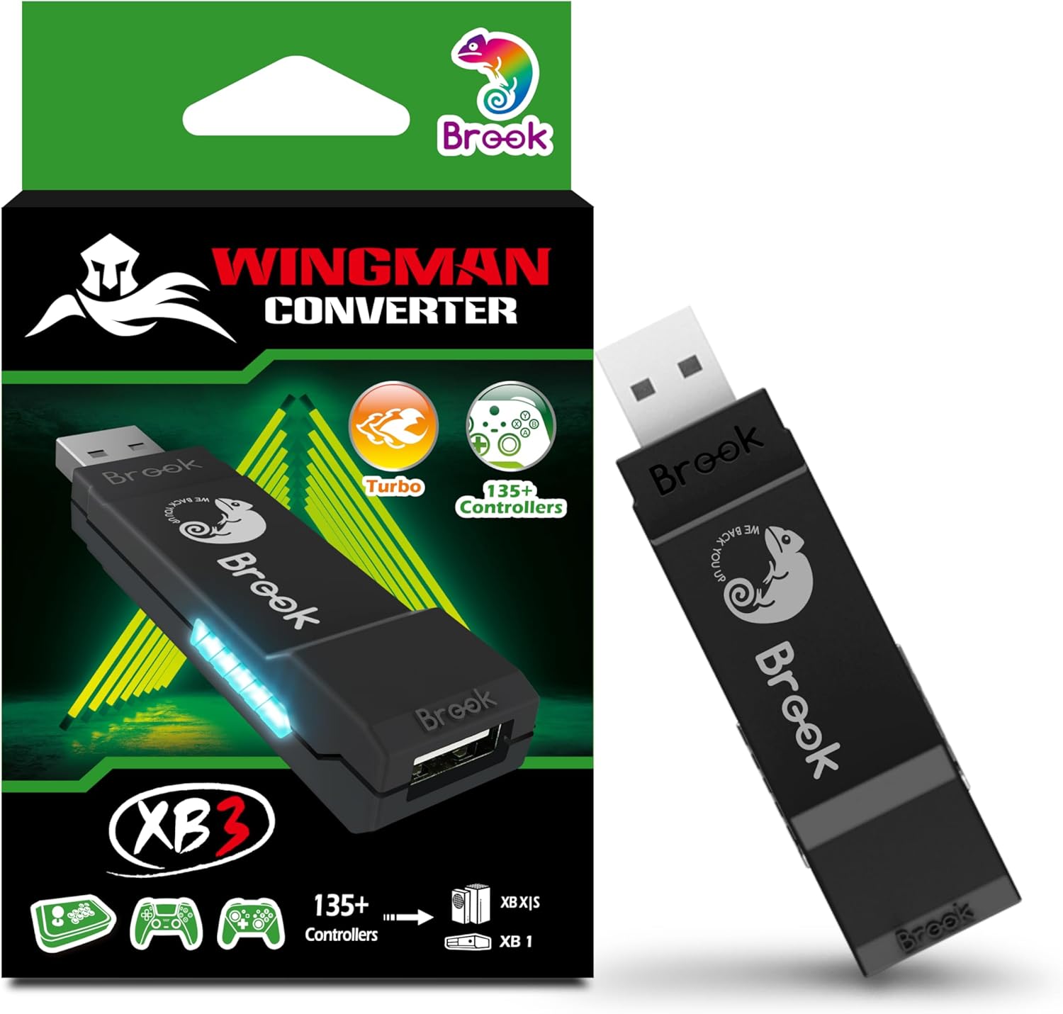 Brook Wingman XB3 Converter �����󥰥ޥ� XB3 ����С����� XB Series X|S/XB One�����ൡ/PC(X-Input)���б� ����ȥ����顼����С����� �����ܤȥ�ޥåԥ�