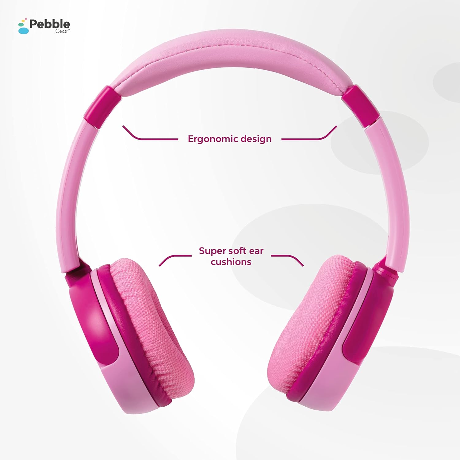 Pebble Gear �Ҷ��ѥإåɥե��� ���ƥ쥪���å��إåɥե��� 3.5mm����å������֥� 85dB�ܥ�塼���ߥå��� Ĵ����ǽ�ޤꤿ���߼��إåɥۥ� �����륤�䡼���å� ���ڶ�ͭ��ǽ 3D�ǥ����� �Хꥨ�������