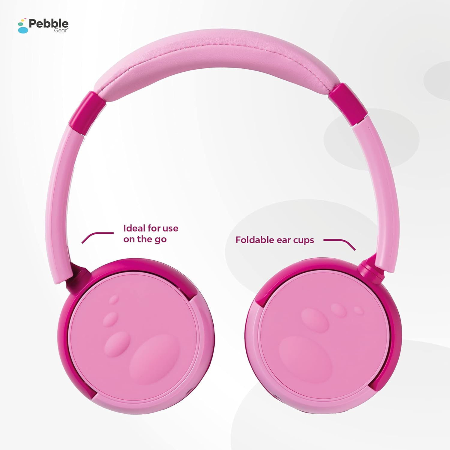 Pebble Gear �Ҷ��ѥإåɥե��� ���ƥ쥪���å��إåɥե��� 3.5mm����å������֥� 85dB�ܥ�塼���ߥå��� Ĵ����ǽ�ޤꤿ���߼��إåɥۥ� �����륤�䡼���å� ���ڶ�ͭ��ǽ 3D�ǥ����� �Хꥨ�������