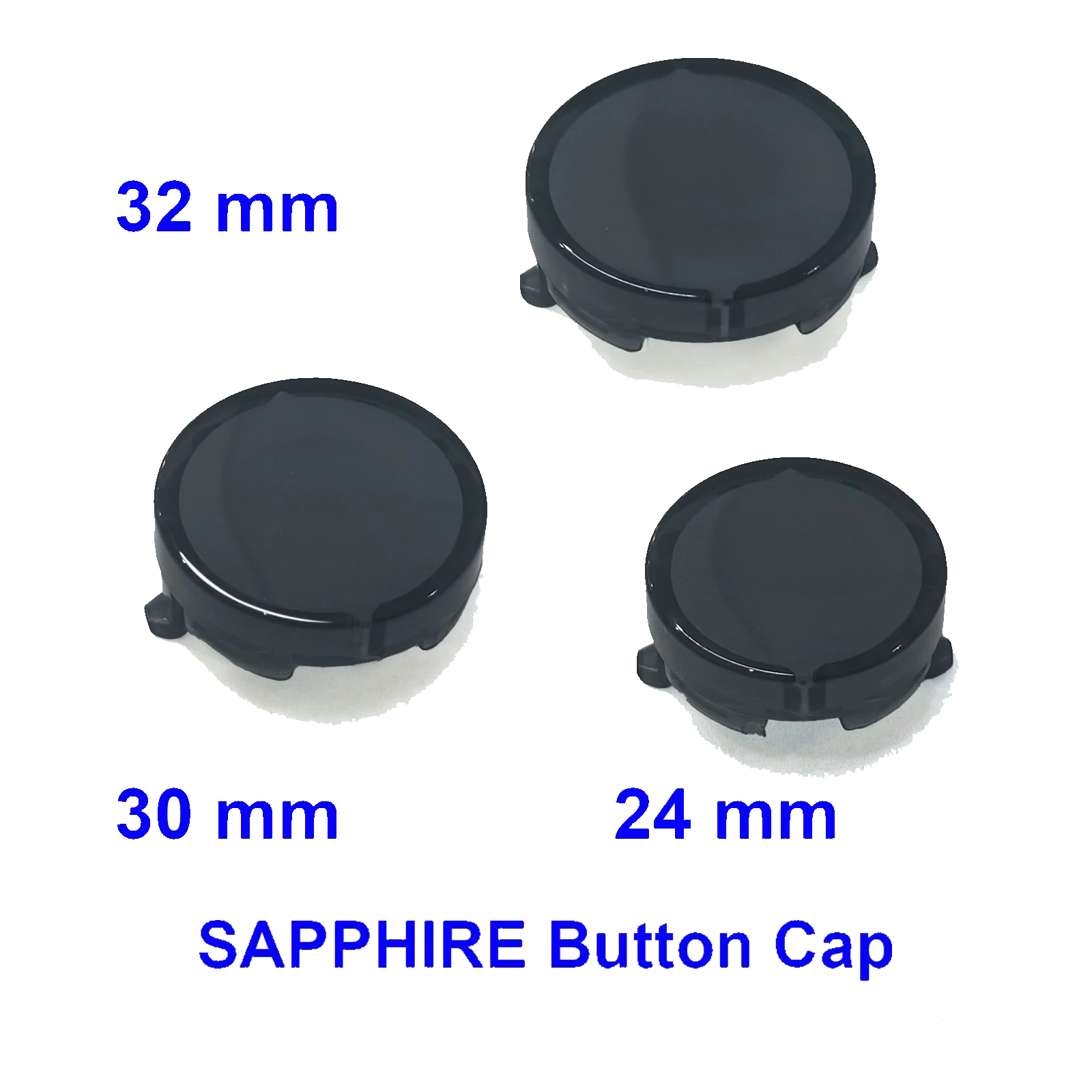 Qanba Sapphire S1 Arcade Controller Button Cap Clear Black ������� ���ե����� ��С��쥹 ���������� ����ȥ����顼 �ܥ��� ����å� ��������å� ���ꥢ �֥�å� ñ��