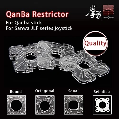 Qanba Restrictor Plate for Sanwa and Qanba Joystick �����ŻҤ���ӥ������ Drone 2 ���祤���ƥ��å��б� �ꥹ�ȥꥯ���� �ץ졼�� ���ѥ����� �����ȡ�Ȭ�ѡ��ͳѡ��߷���
