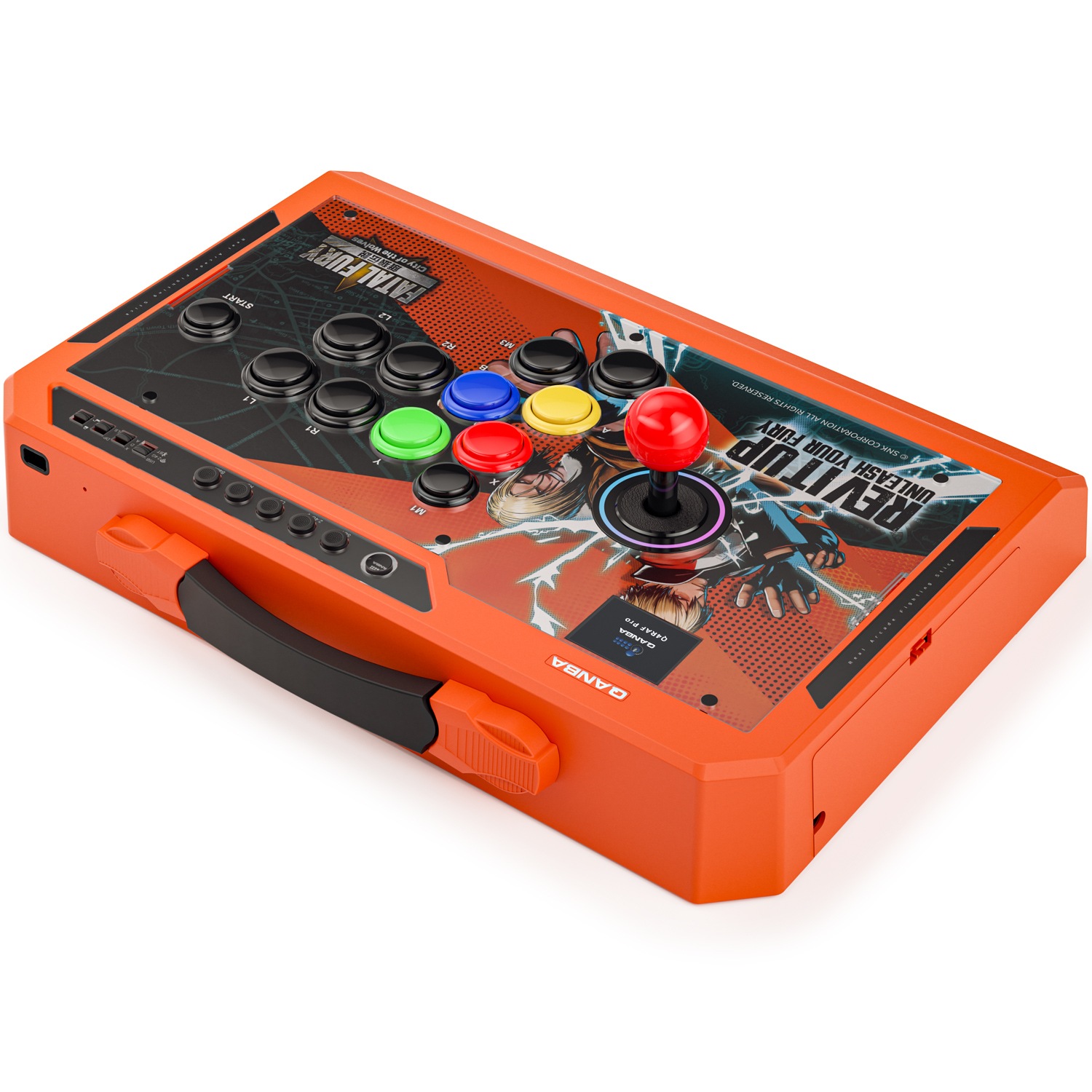 Qanba Q4 RAF Pro 8K Arcade Fight Stick - SNK�����饤���󥹾��� ��ϵ���� ������ ������� Q4 �ץ� 8K ���������� �ե����� ���ƥ��å� (PC�б�) 8000Hz �ݡ���󥰥졼�� Ķ��®�쥹�ݥ� 11�ܥ��� �����������ϥޥåԥ� OLED��˥��� ͭ��/2.4G/Bluetooth��³ �����Ż����ܥ���/��С�����  ��Ŭ�ޡ���������