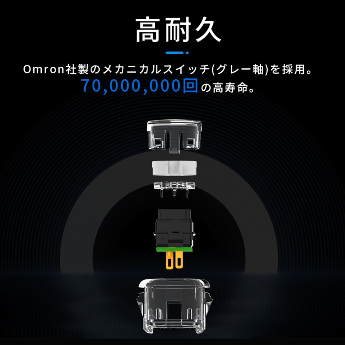 �ڥϥ���߼� RGB LED 24�� �᥿��å� ñ�ʡ�Qanba Gravity KS RGB LED Metalic Button ������� ����ӥƥ� KS RGB LED �ȸ��� �ᥫ�˥��륹���å� ���������� �᥿��å� �ܥ��� 24mm H Project �ʥӥǥ�������ܥ��󥵥����� ��®�쥹�ݥ� ���� 0.8mm �����ٽ� 45cN ��˥� �Ž��� 48dB �ѵ��� 7000����