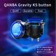 �ڥϥ���߼� RGB LED 24�� �᥿��å� ñ�ʡ�Qanba Gravity KS RGB LED Metalic Button ������� ����ӥƥ� KS RGB LED �ȸ��� �ᥫ�˥��륹���å� ���������� �᥿��å� �ܥ��� 24mm H Project �ʥӥǥ�������ܥ��󥵥����� ��®�쥹�ݥ� ���� 0.8mm �����ٽ� 45cN ��˥� �Ž��� 48dB �ѵ��� 7000����
