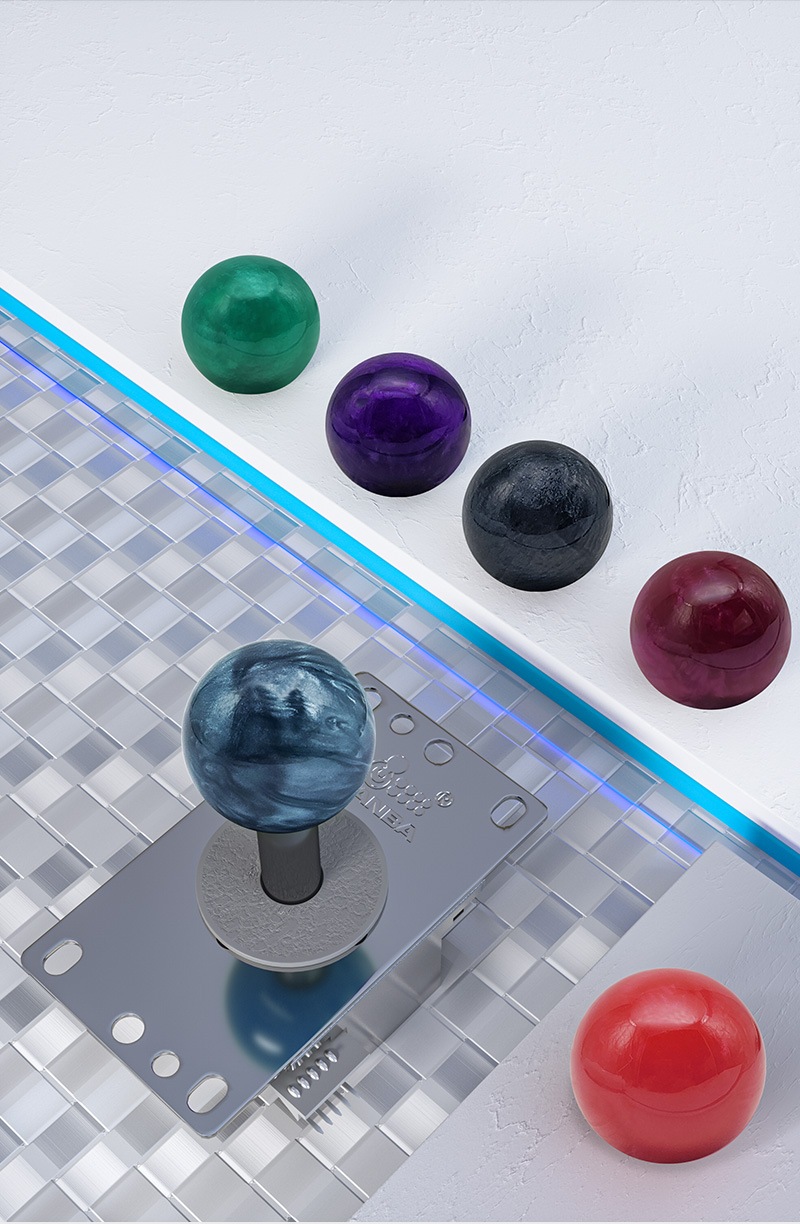 Qanba Mineral Color Resin Agate Lever Ball クァンバ ミネラル