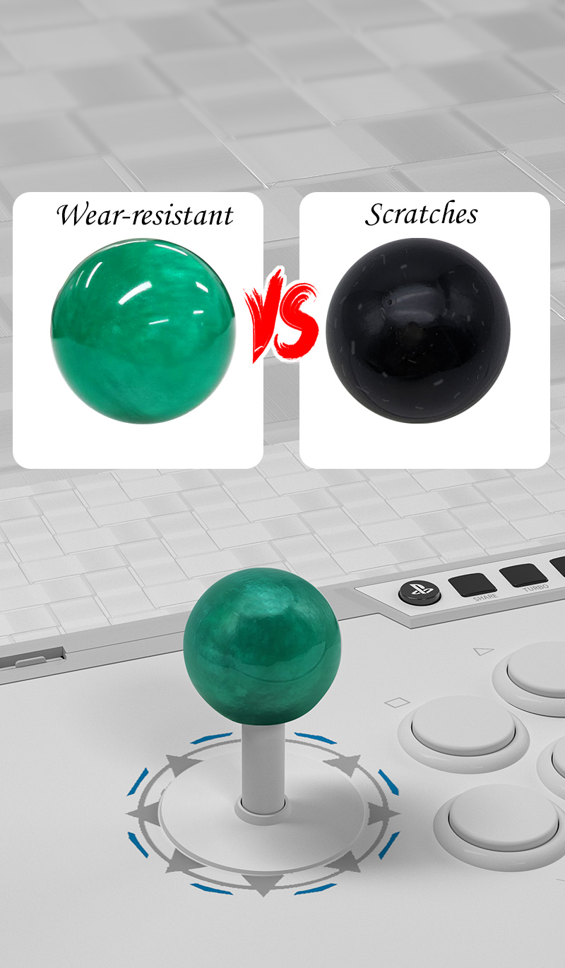 Qanba Mineral Color Resin Agate Lever Ball クァンバ ミネラル