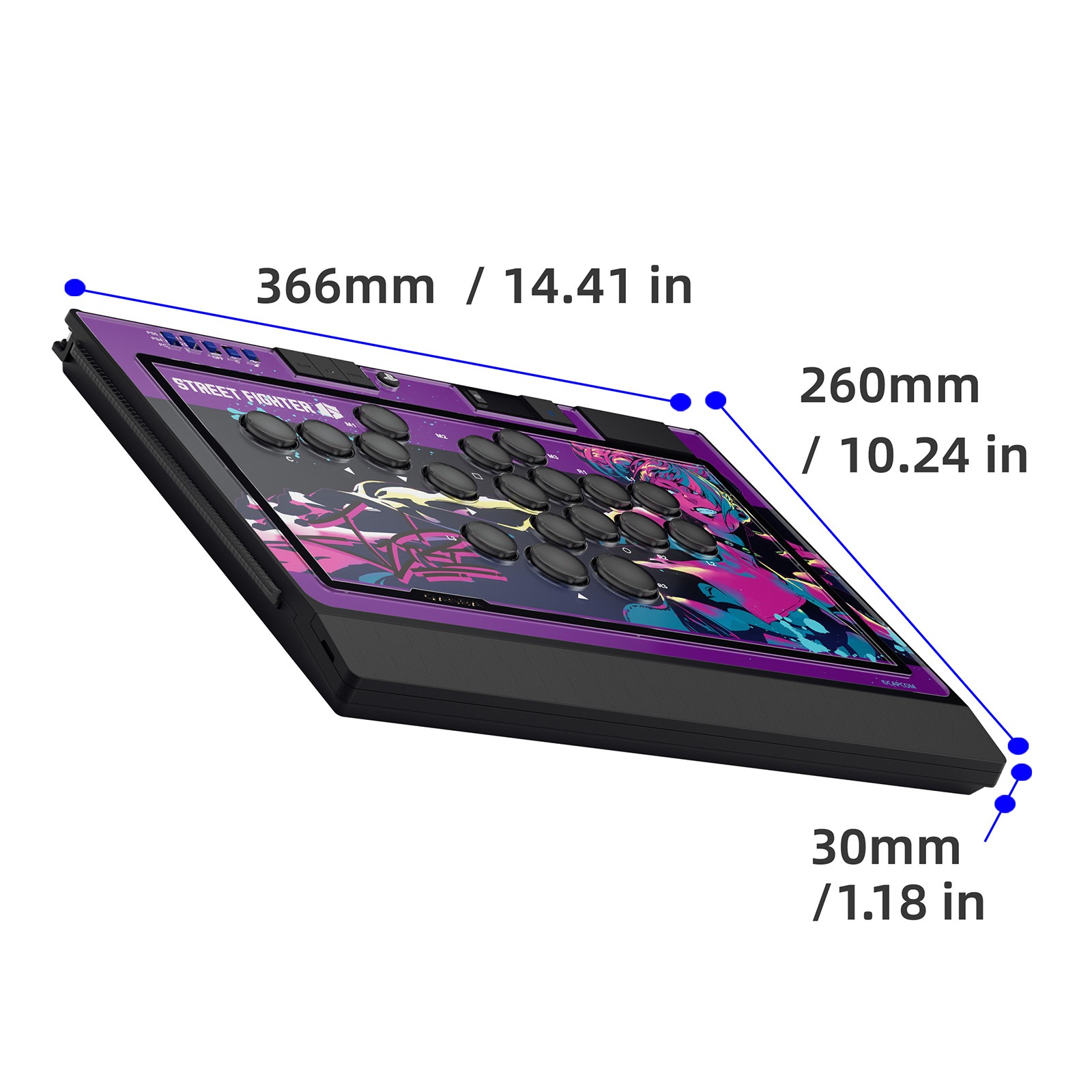 [������ŵ�դ�] Qanba SAPPHIRE �� Capcom Street Fighter 6 JURI Limited Edition S1-01 Arcade Controller ������� ���ե����� x ���ץ��� ���ȥ꡼�ȥե������� 6 ����� ��С��쥹 ���������� ����ȥ����顼 ��ߥƥåɥ��ǥ������ (PlayStation���5 / PlayStation���4 / PC)