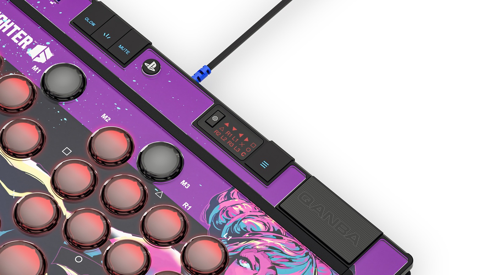 [������ŵ�դ�] Qanba SAPPHIRE �� Capcom Street Fighter 6 JURI Limited Edition S1-01 Arcade Controller ������� ���ե����� x ���ץ��� ���ȥ꡼�ȥե������� 6 ����� ��С��쥹 ���������� ����ȥ����顼 ��ߥƥåɥ��ǥ������ (PlayStation���5 / PlayStation���4 / PC)