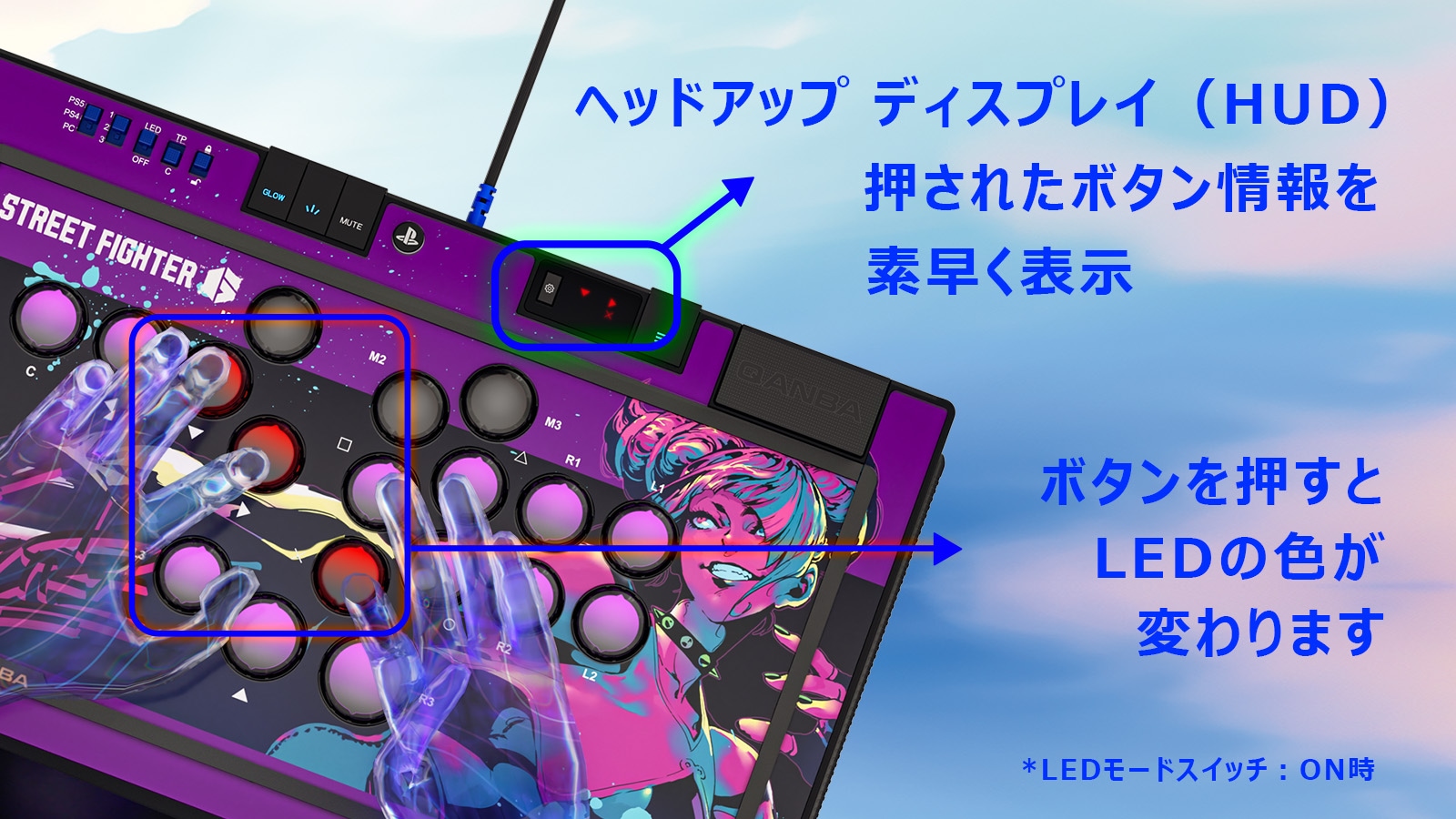 [������ŵ�դ�] Qanba SAPPHIRE �� Capcom Street Fighter 6 JURI Limited Edition S1-01 Arcade Controller ������� ���ե����� x ���ץ��� ���ȥ꡼�ȥե������� 6 ����� ��С��쥹 ���������� ����ȥ����顼 ��ߥƥåɥ��ǥ������ (PlayStation���5 / PlayStation���4 / PC)