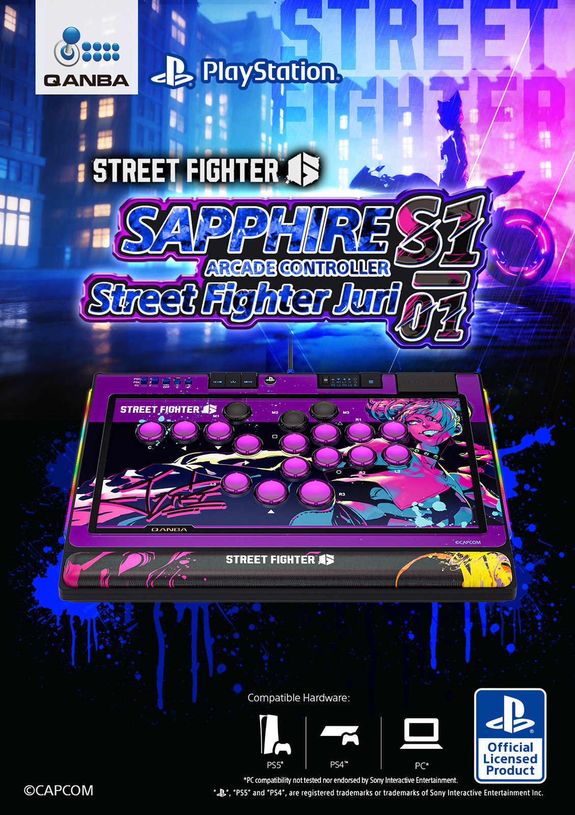 限定特典付き] Qanba SAPPHIRE × Capcom Street Fighter 6 JURI